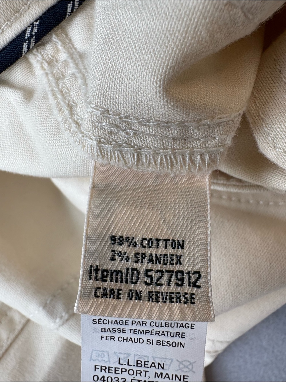 LL Bean NWT Women’s Patch Pocket Wide Straight-Leg Chino Heritage Stone Sz 6P - Picture 9 of 12